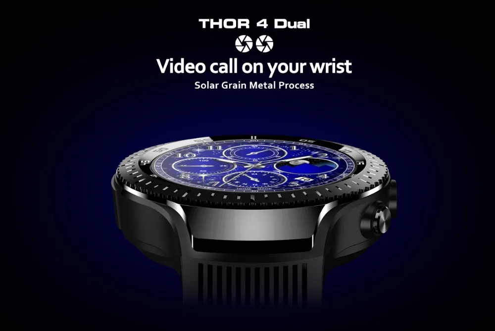 Zeblaze Thor 4 двойной 5MP+ 5MP двойные Смарт-часы с камерой телефона и поддержкой видео наручные Смарт-часы с Android 7.1.1 для samsung gear s3