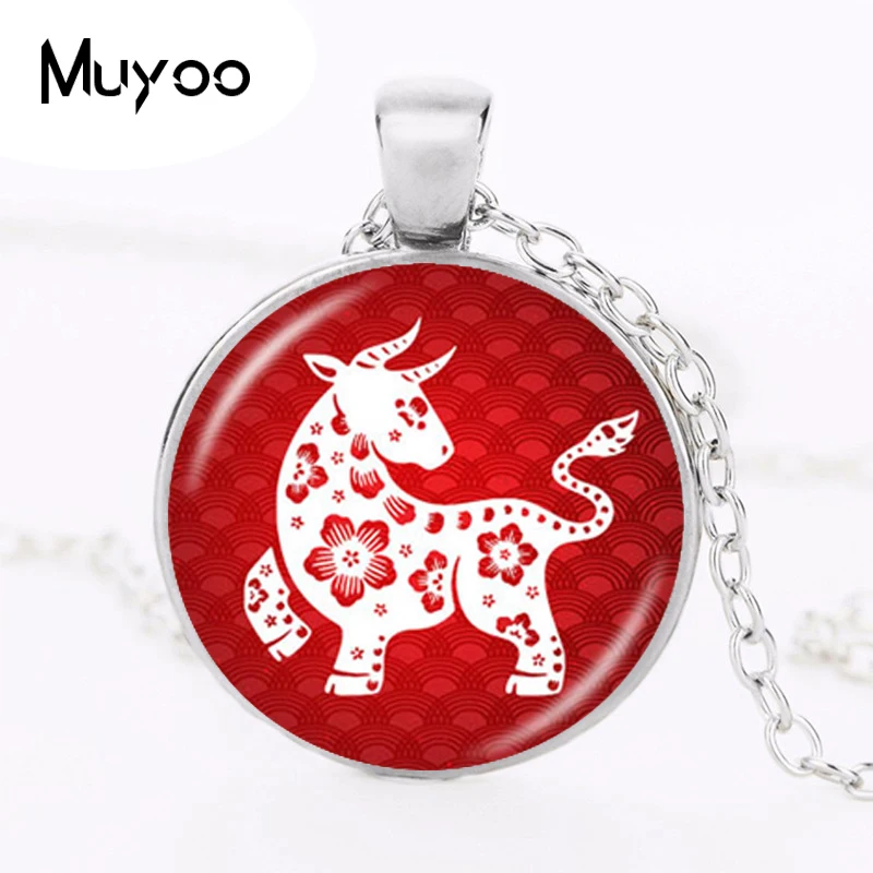Ожерелье с китайским зодиаком год крысы бык тигр кролик дракон аксессуары