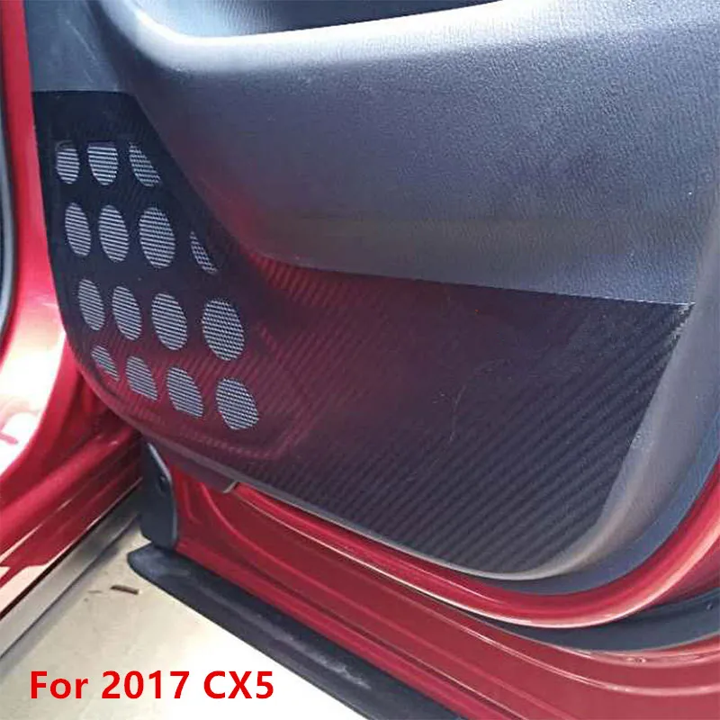 Оранжевый Для Mazda CX4 CX 5 CX-5 Axela Atenza автомобильный Стайлинг интерьерная наклейка боковая защита края коврик анти-удар двери коврики наклейка - Название цвета: Оранжевый