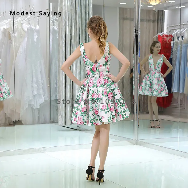 Сексуальные Зеленые Короткие коктейльные платья трапециевидного силуэта с