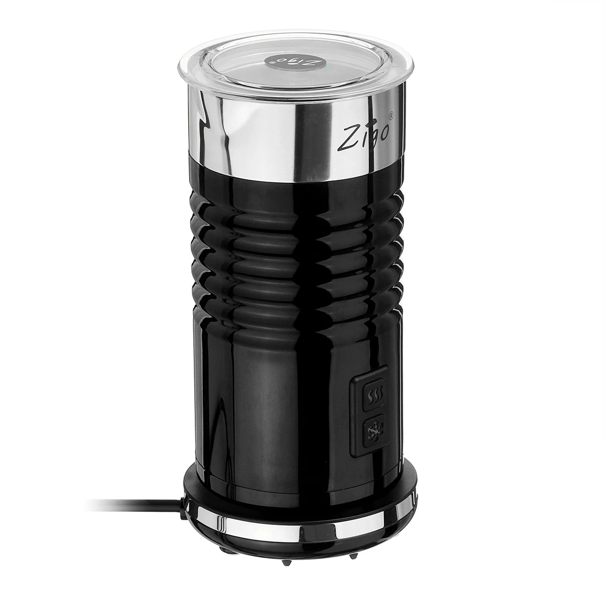 220V Electric Hot / Cold Milk Frother Foamer Warmer Latte Cappuccino Coffee Temperature Keeping with Pull Cup Flower Needle Tool - Цвет: Black
