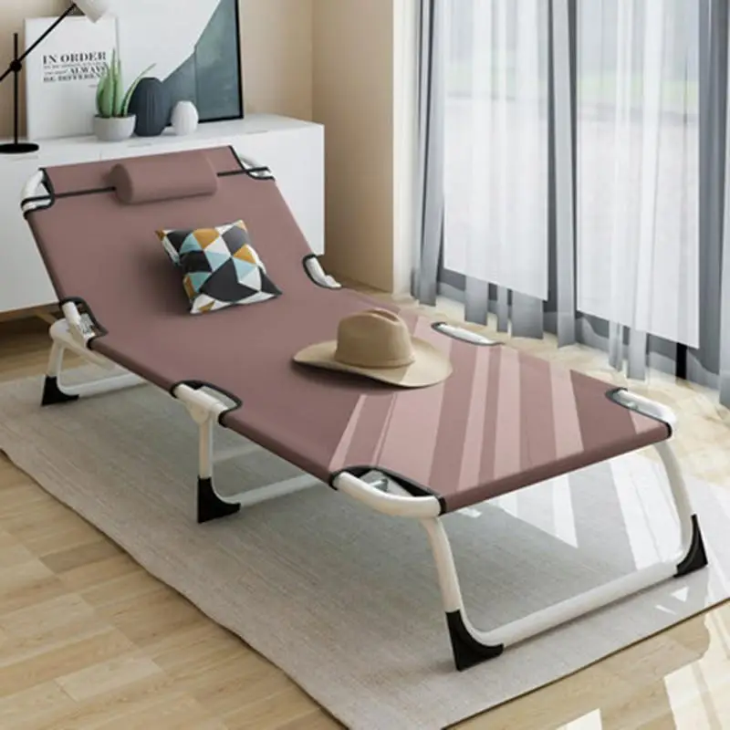 Модный складной лежак шезлонг спальная кровать офис или Открытый Кемпинг Шезлонг сон Регулируемая Экономия пространства