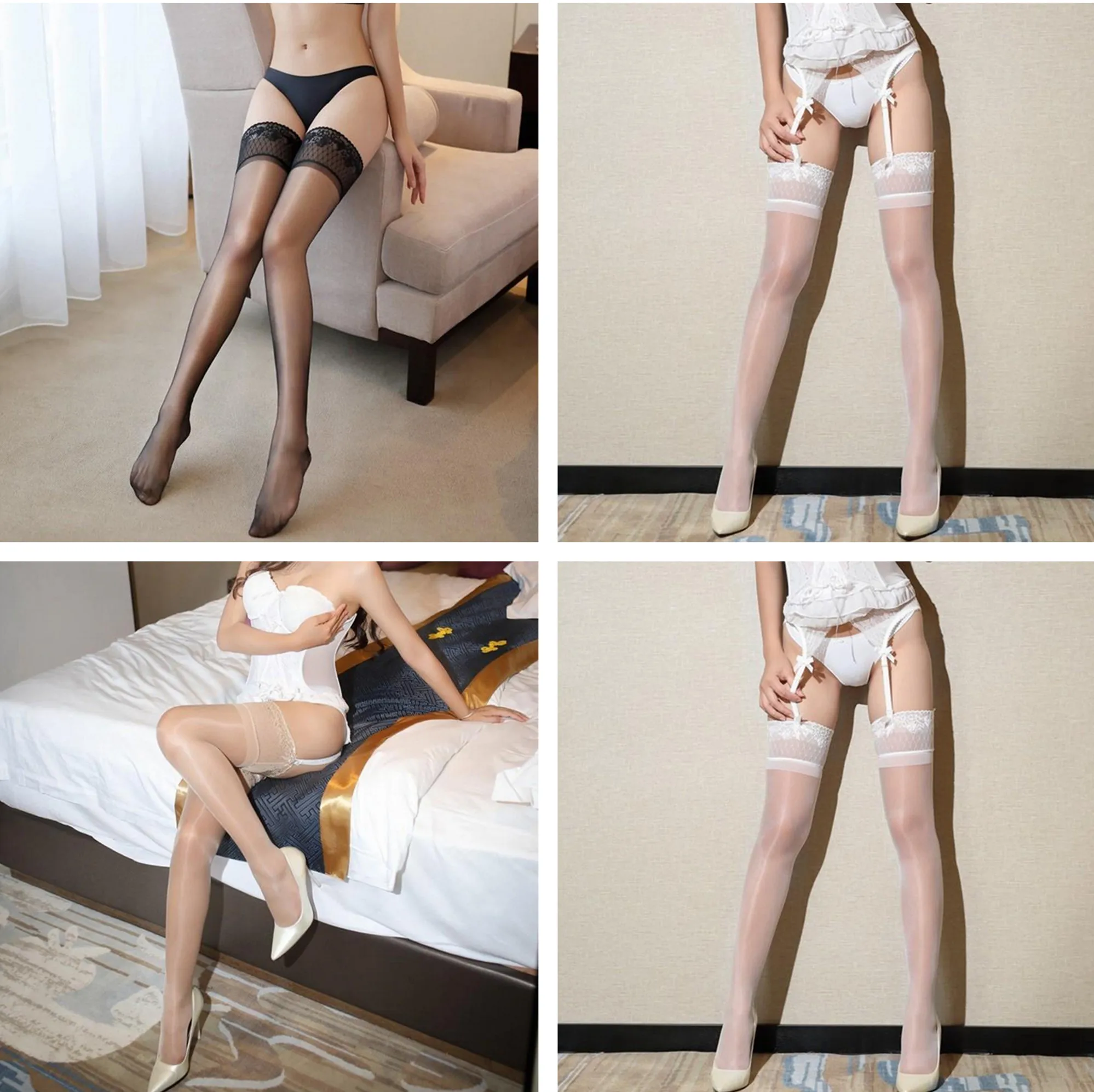 2 Clour женское сексуальное нижнее белье в полоску эластичные чулки прозрачные черные чулки в сеточку бедра сплошные колготки с вышивкой колготки