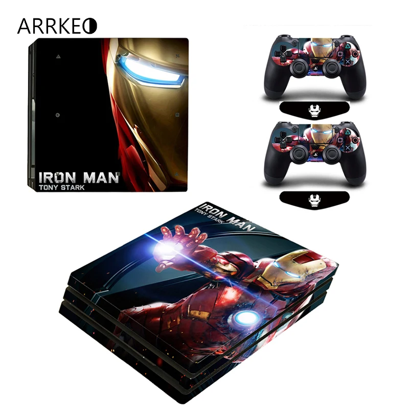 ARRKEO Мстители защитный виниловый чехол наклейка PS4 Pro на кожу для PlayStation 4 Консоль 2