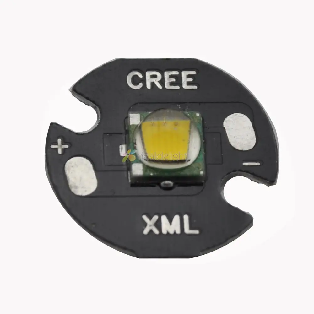 5 шт. CREE Single-die XML XM-L T6 10 Вт теплый белый 3000K 900LM LED свет излучатель лампы установлен