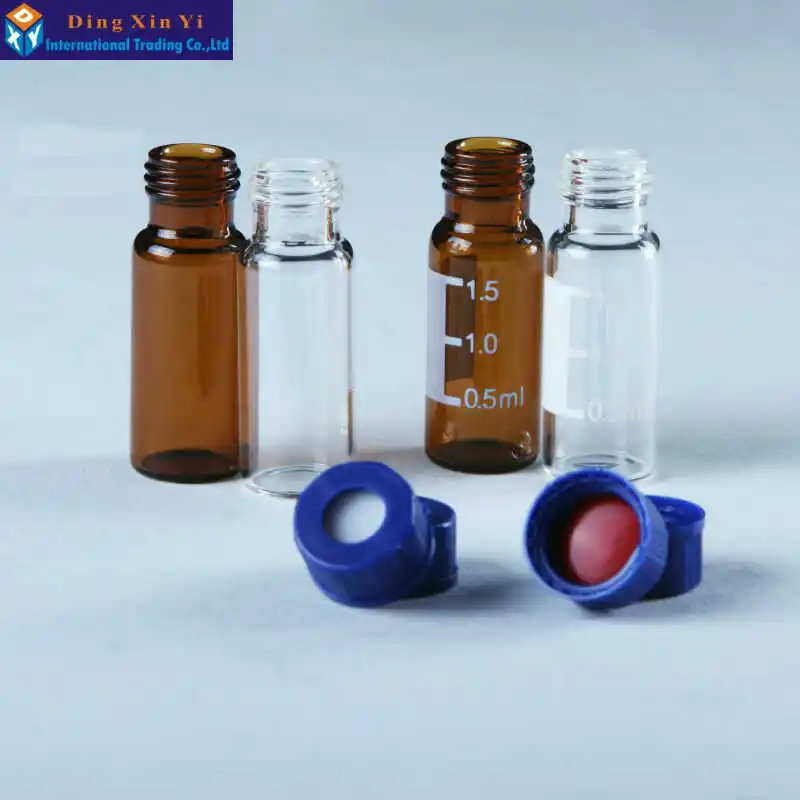 100/lot 1.5/2ml HPLC Transparent Bayonet chromatographic bottle No Graduated autosampler headspace vials Suitable for Agilent | Канцтовары