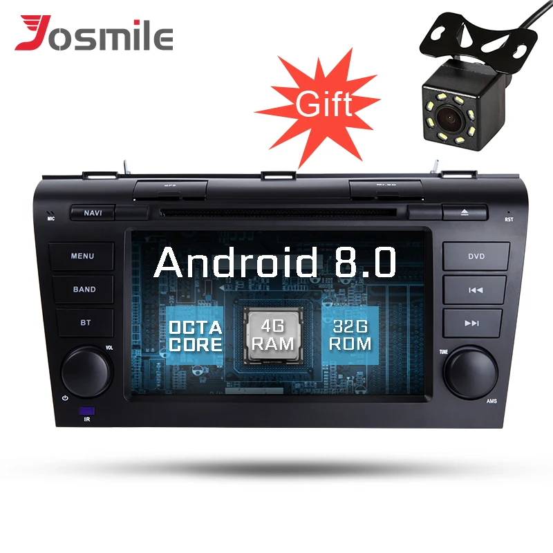Android 8 0 автомобильный DVD мультимедийный плеер для MAZDA 3 2004-2009 WiFi радио GPS Навигация
