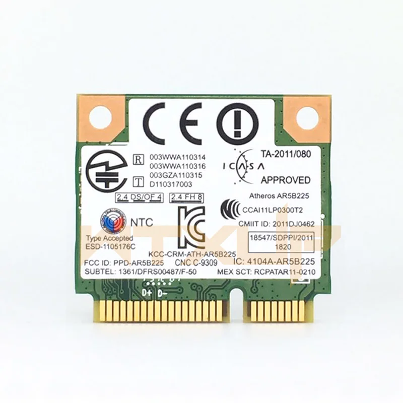 Atheros AR5B225 150 Мбит/с Mini PCi Express WiFi адаптер Bluetooth 4 0 BT Беспроводная сетевая карта для