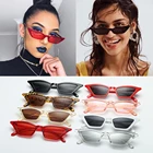 Женские винтажные солнцезащитные очки кошачий глаз UV400, солнцезащитные очки, модные маленькие очки, уличные очки, роскошные трендовые солнцезащитные очки для вождения