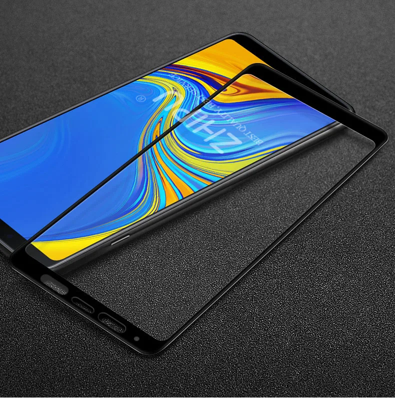 6D закаленное стекло для samsung Galaxy A9 A8 A7 A6 полное покрытие изогнутый экран Защитная пленка для samsung A6 A8 Plus стекло