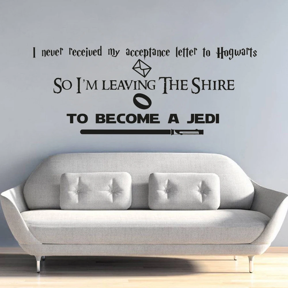 Популярные фильмы Настенный декор Гарри Поттер Quote настенные Властелин колец