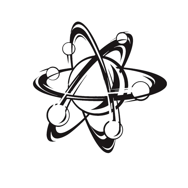 Atom Science наклейки на стену украшение дома гостиная нетоксичный ПВХ материал наклейки на стену школьная физика образование художественная роспись S522
