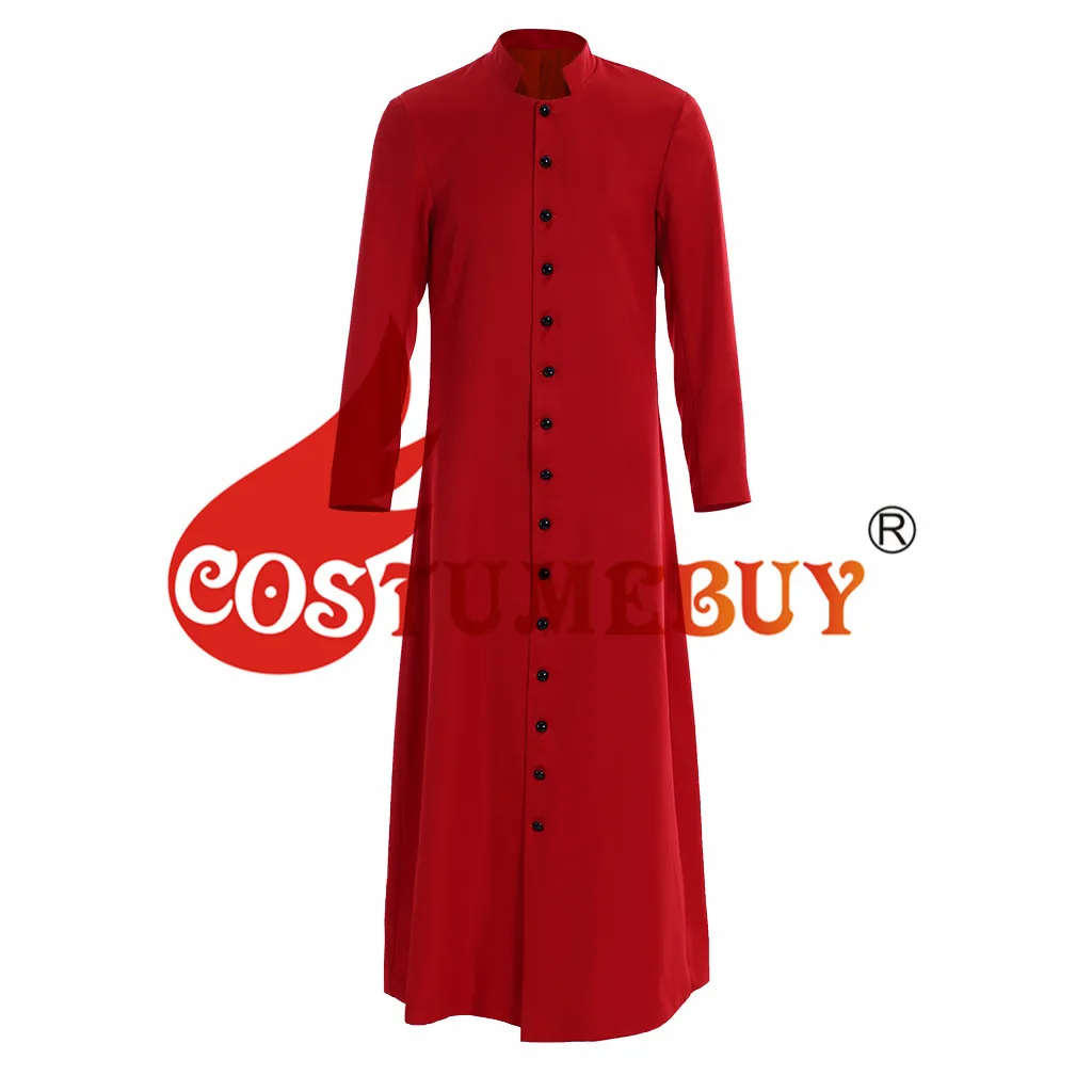 CostumeBuy/мужской однобортный Тренч для костюмированной вечеринки для взрослых женщин и мужчин, Тренч для косплея в римском стиле, сутана пастора, пальто для духовки, L920