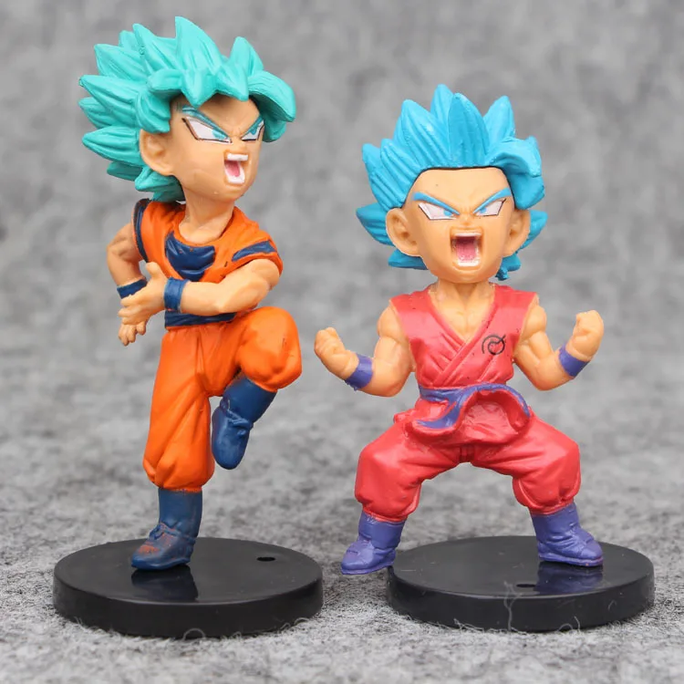 16 шт./компл. аниме Dragon Ball Z персонаж Милая версия ПВХ экшн-фигурка модель игрушка 8
