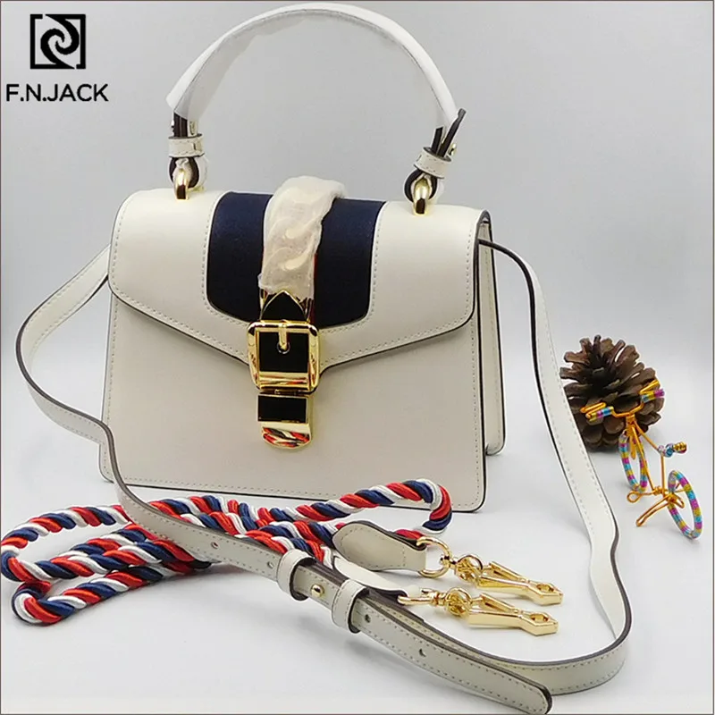 F. N. JACK женские сумки-мессенджеры кожа темно-синий цвет сумки для багажа Дамская