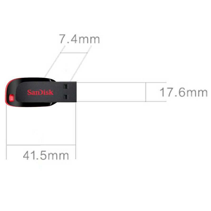 SanDisk usb флэш-накопитель 128 ГБ накопитель 64 32 USB 2.0 16 Memory Stick 8 поддержка официальный