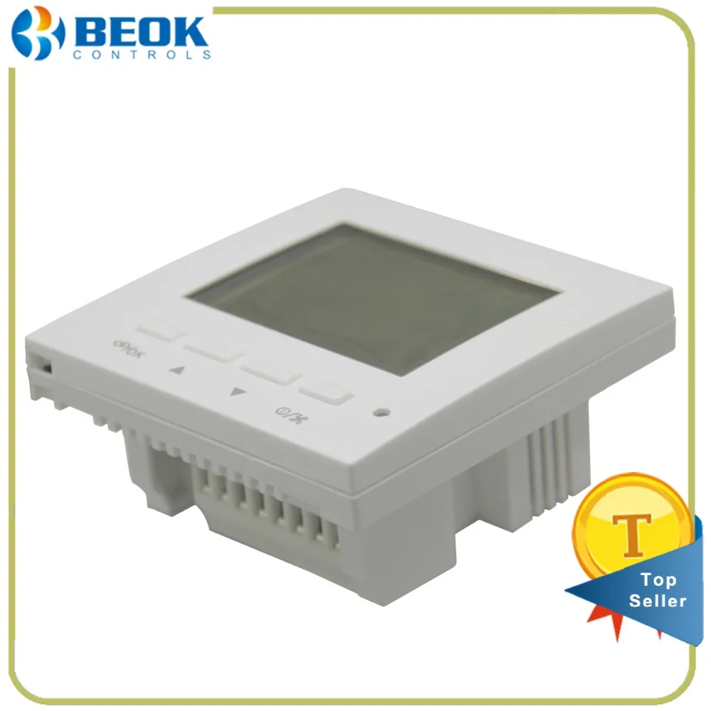 Beok TOL40S-AC2 Programmable Fan Coil FCU AC Thermostat Smart Central Air Conditioning Room Temperature Controller 2 Pipe | Инструменты