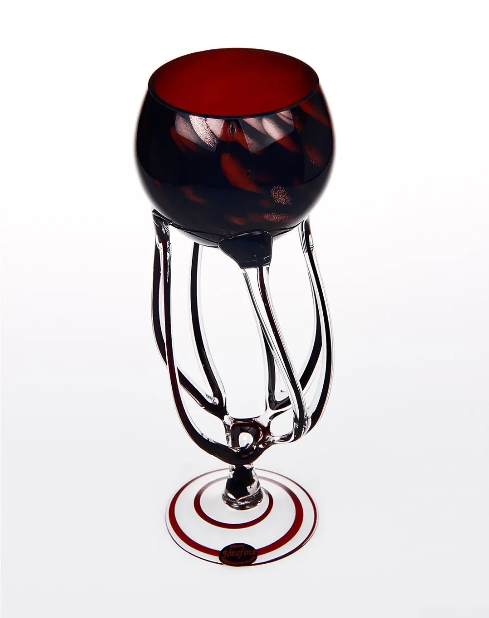 Free Shipping JOZIFINA hand made glass wine ren holygrail sharp candle holder Vintage Home decor|wine racks for home|wine craftswine tube |