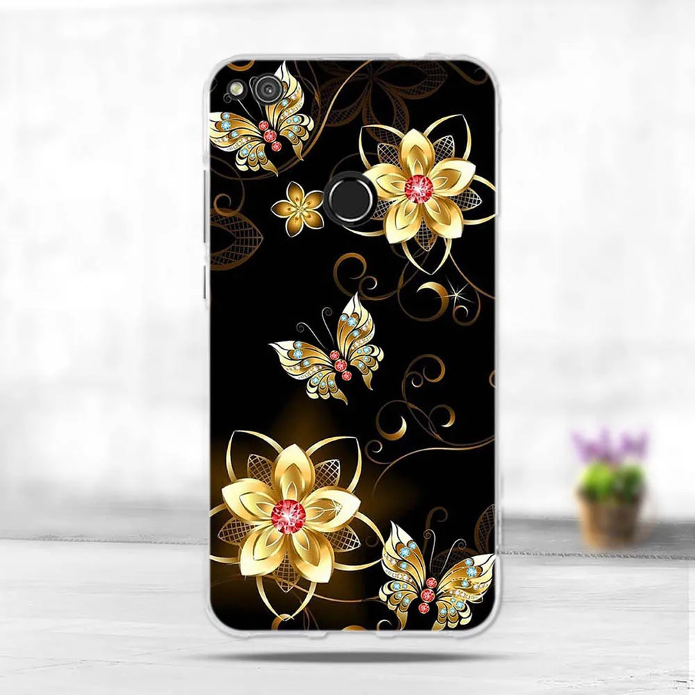 Для Huawei P8 Lite 2017 Honor 8 lite чехол TPU Мягкий силиконовый для huawei p8 p9 Обложка принт задняя