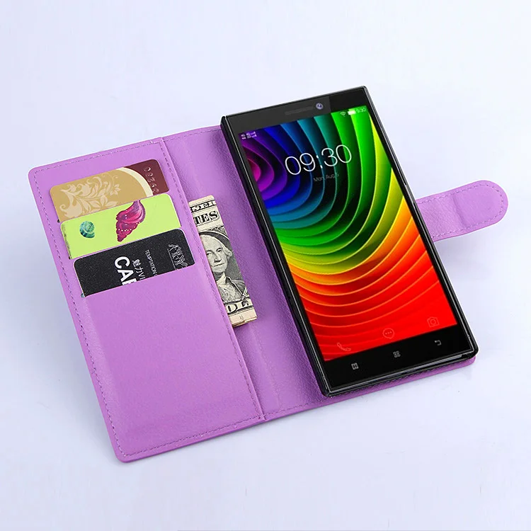 Модный кожаный чехол кошелек из зернистой ПУ кожи для lenovo Vibe Z2 защитный флип