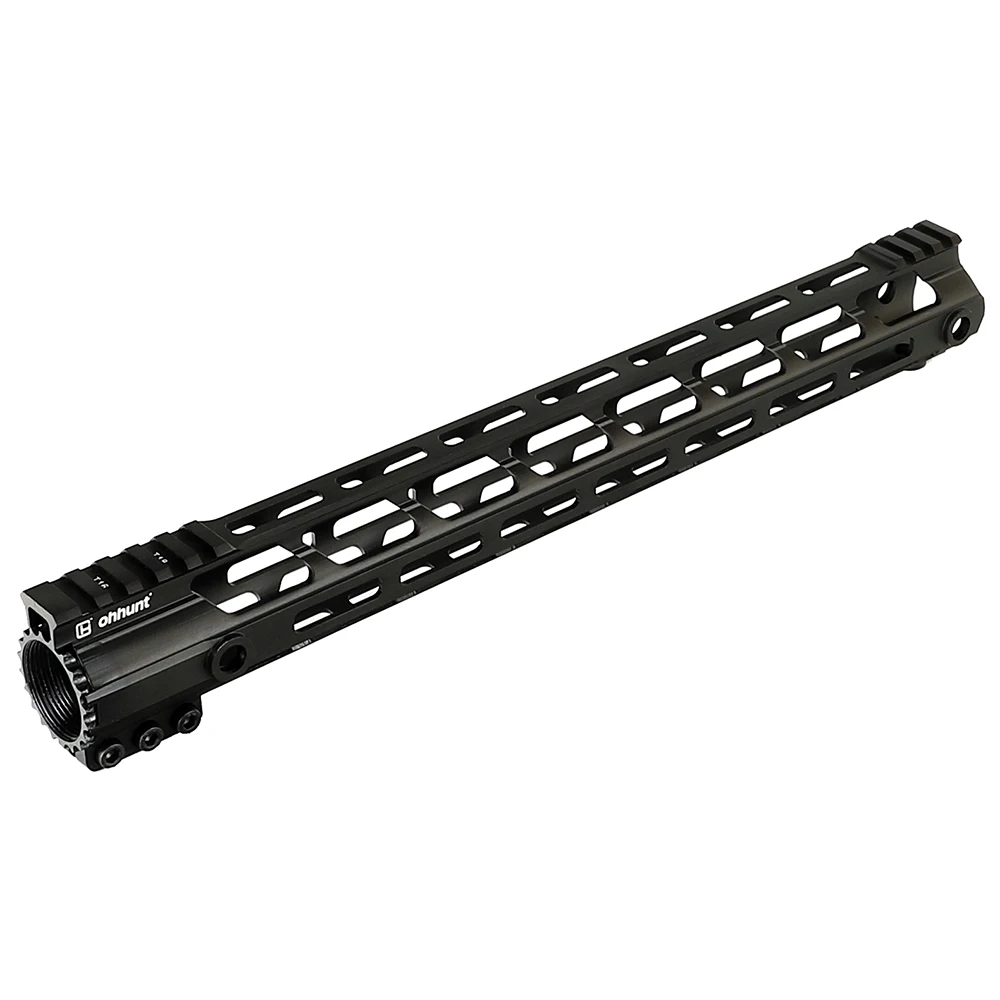 Ohhunt " 9" 1" 12" 13," 15" 1" AR15 бесплатно поплавок M-LOK Handguard Пикатинни ультра легкий тонкий стиль стальной баррель гайка