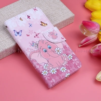 E Чехол-книжка для HUAWEI P Smart 5," ПУ Чехлы для HUAWEI FIG-LX1 LX3 FIG-L21 PSmart чехлы Кошелек ТПУ полный корпус - Цвет: E