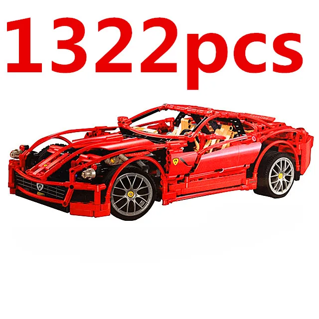 Совместимый автомобиль Racers Technic ENZO 1:10 Супер спортивный Enzo модель блоков набор