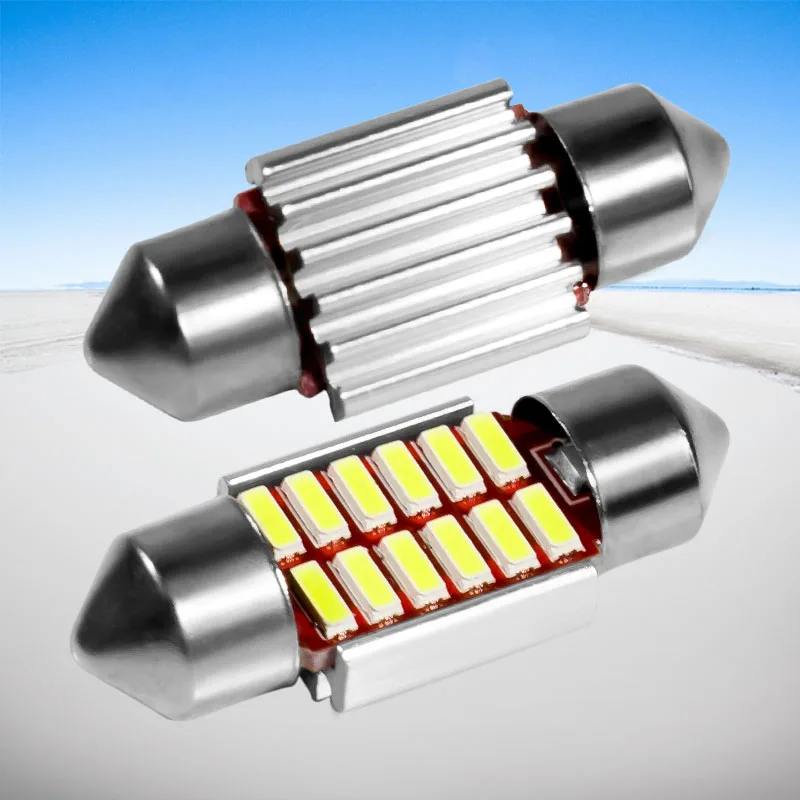 Новинка 31 мм C3W C5W DE3021 3175 супер яркая 12 SMD 4014 светодиодная CAN шина без ошибок