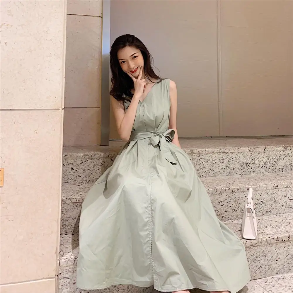 Женские 2019 летние длинные свободные элегантные облегающие повседневные платья