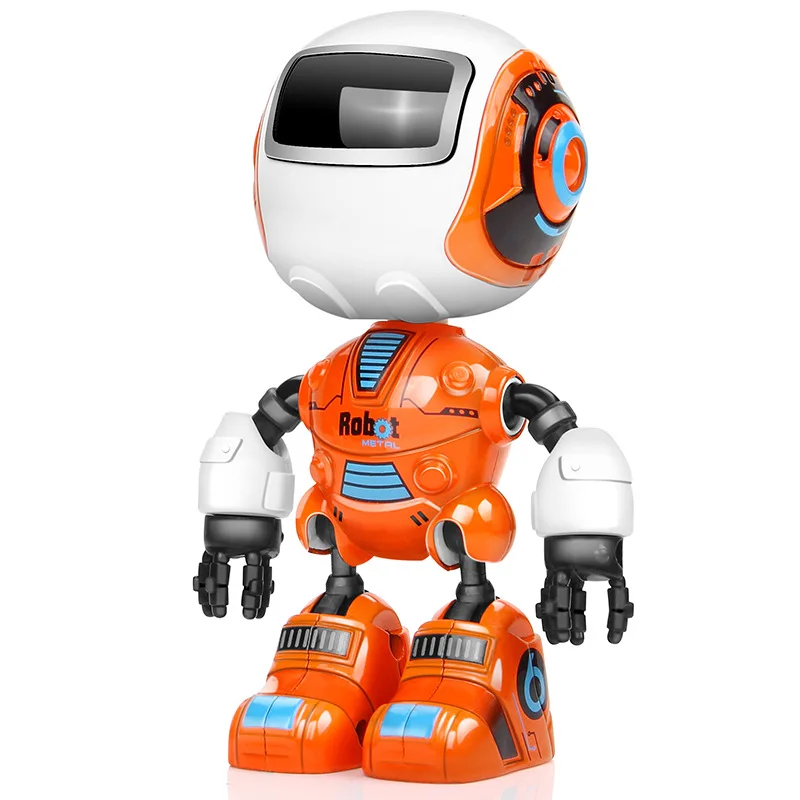 

Rc Robot Toy For Children Alloy Action Figures Educational Toys Mini Intelligent Yelllow Model Music Kid Cute Toy Robot Humanoid