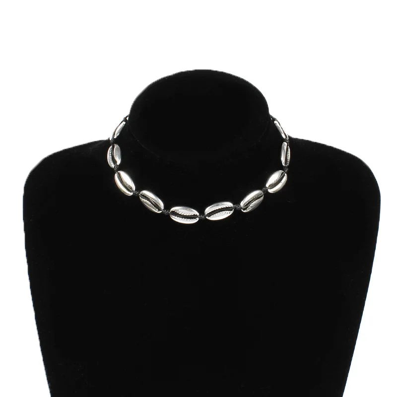 Богемное модное ожерелье-чокер на цепочке для ключиц летнее пляжное ожерелье