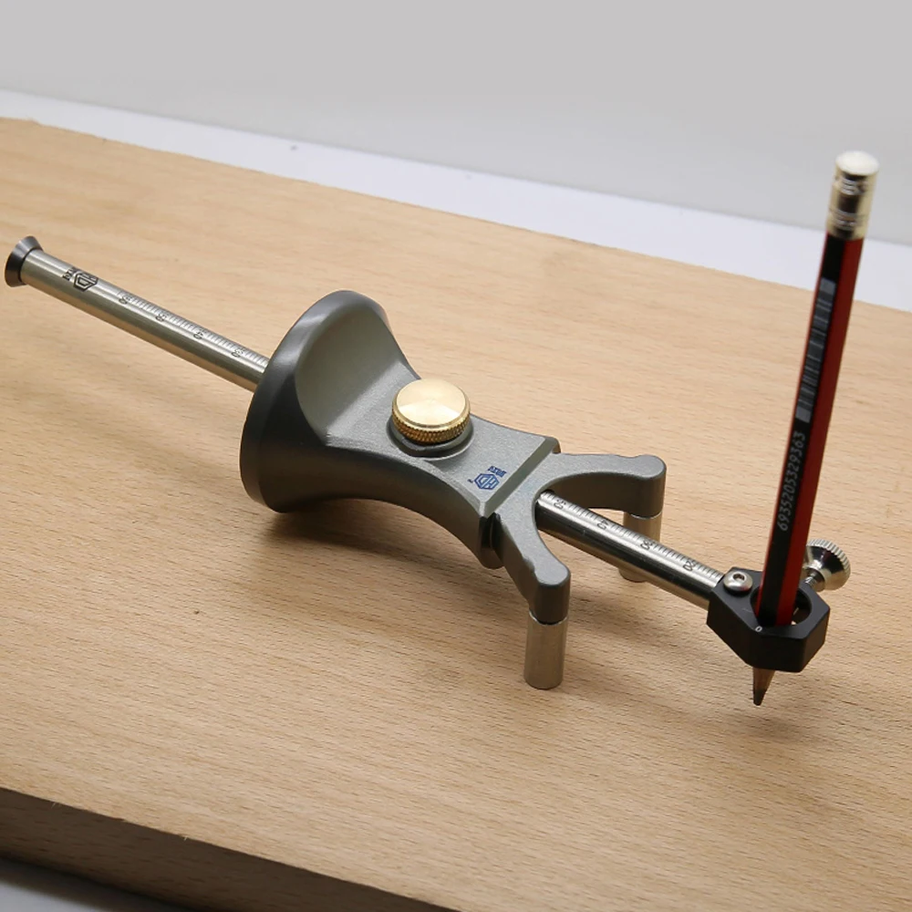 

Woodworking Linear Arc Dual-purpose Scriber Parallel Line Drawing Tool Multifunctional DIY Wood Working Scribe Tools