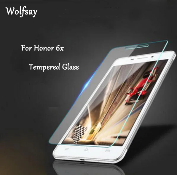 2 шт., Защитное стекло для экрана huawei Honor 6X, закаленное стекло для huawei Honor 6X, стекло huawei Honor 6X, защитная пленка Wolfsay