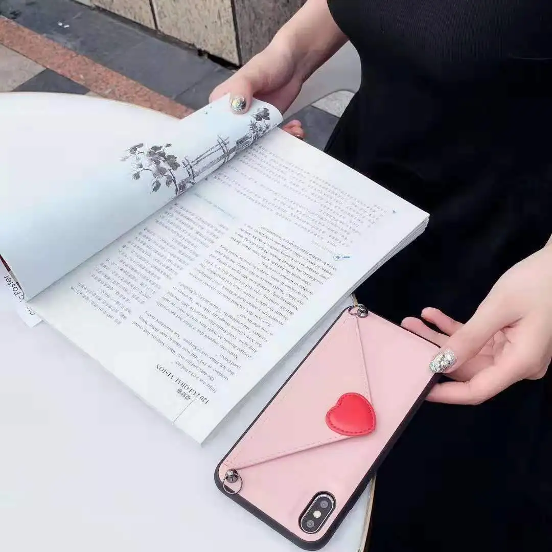 Чехол для телефона Huawei P30 pro lite чехол из мягкой искусственной кожи с сердечком и