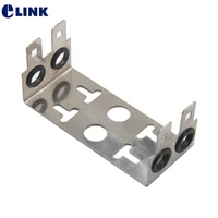 10pcs 2 units stainless steel frame for 10pairs voice module snap in terminal block thickened blank patch panel elink