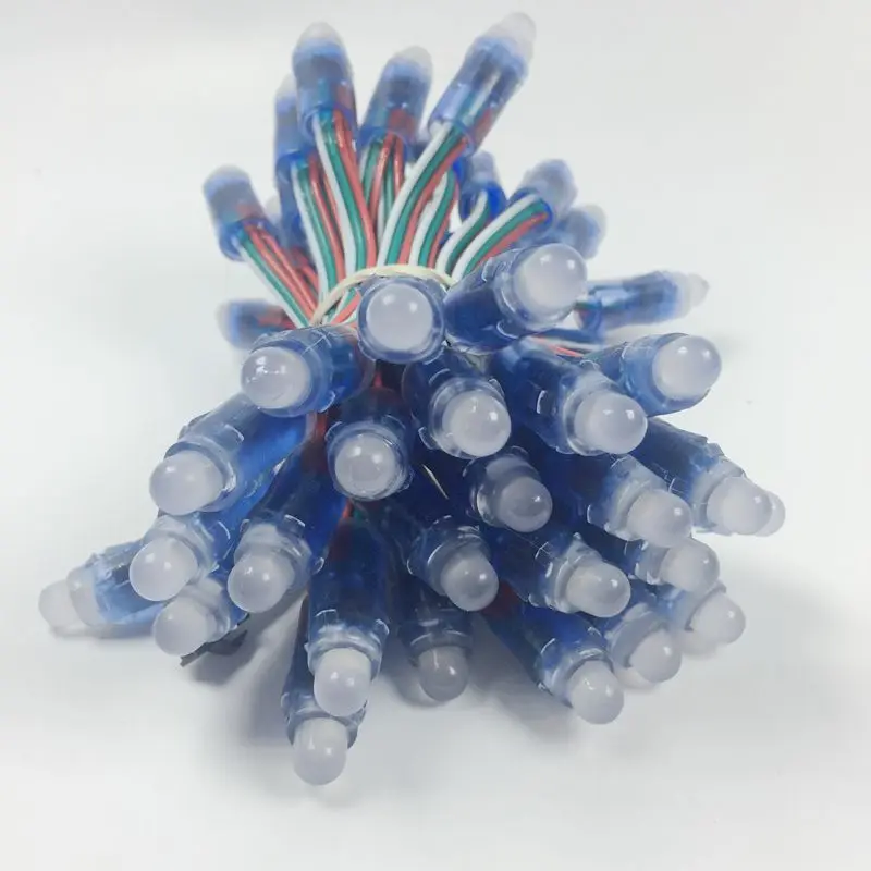 1000 шт. 12 мм 2811 IC RGB пиксельный светодиодный модуль света DC 5 в IP68 водонепроницаемый