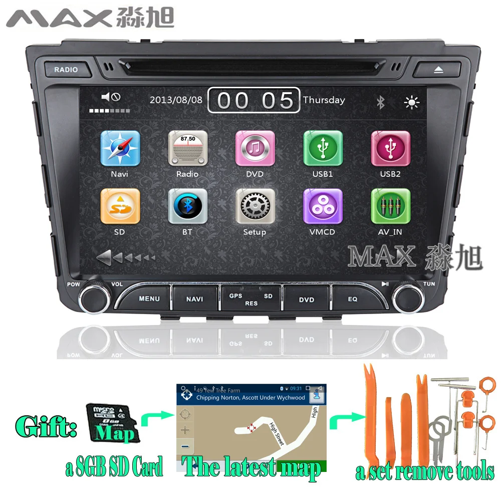 Автомобильный dvd плеер gps навигационная система для hyundai creta ix25 2014 2015 2016 с BT