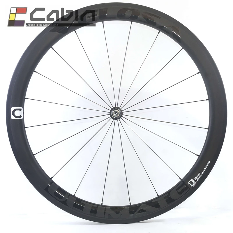 Velosa Ultimate 50 Асимметричный мм полный углеродный велосипедный комплект колес 700C