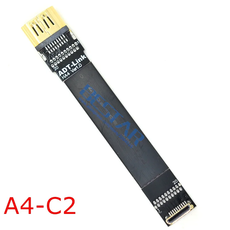 А4 FPV HDMI 2 0 Женский к Mini Micro экранированный FPC плоский кабель 4k 60 Гц 5 см м для