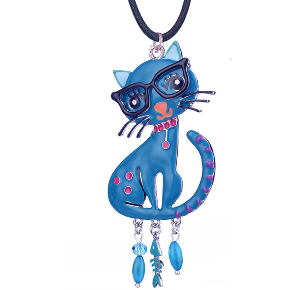 Подвеска D & Rui для женщин розовая эмалированная длинная веревочная цепочка в виде