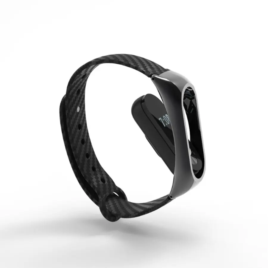Ремешок силиконовый для Xiaomi Mi Band 2 аксессуары из углеродного волокна смарт