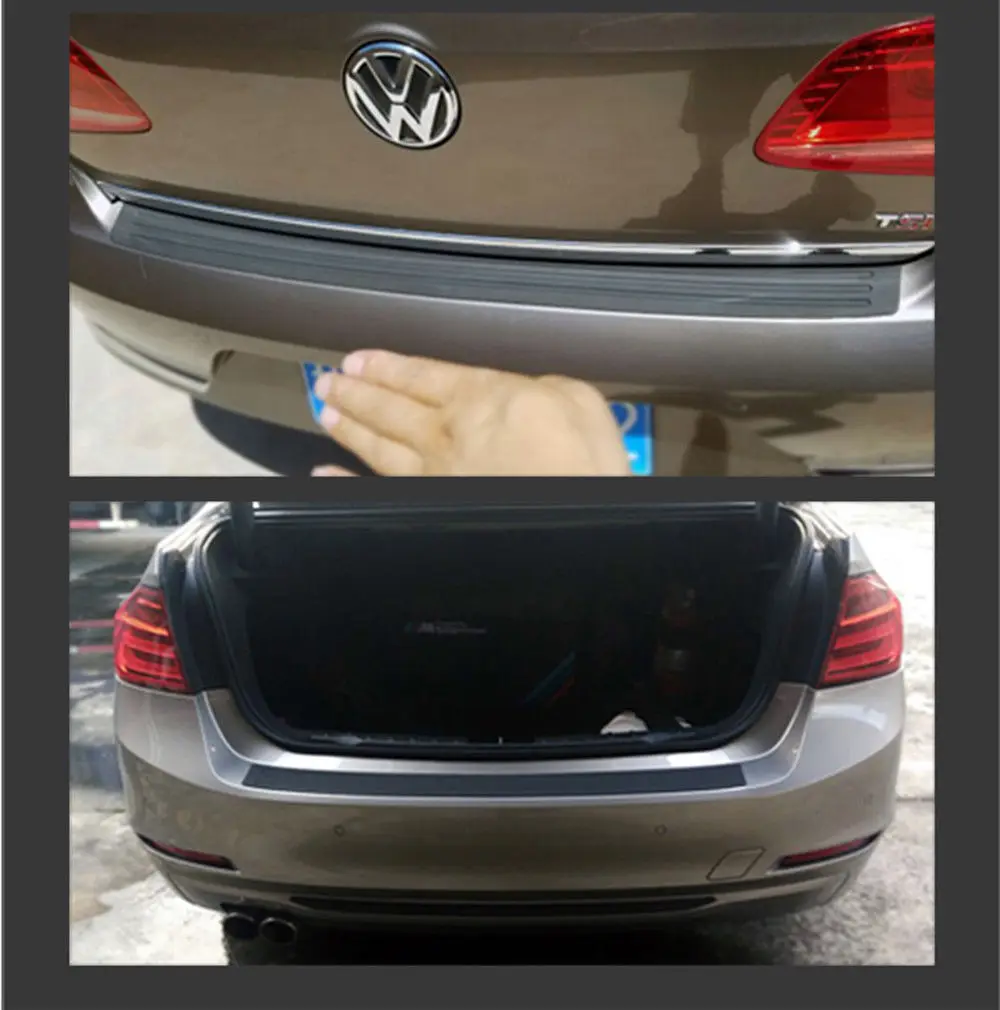 Автомобильный Стайлинг багажник резиновый Задний защитный бампер протектор