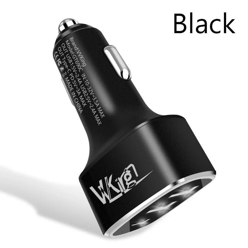 VVKing быстрое автомобильное зарядное устройство type C USB PD 3,0+ 4.8A 42 Вт Зарядка для huawei samsung iphone IPad Xiaomi Зарядка телефона USB Автомобильное зарядное устройство