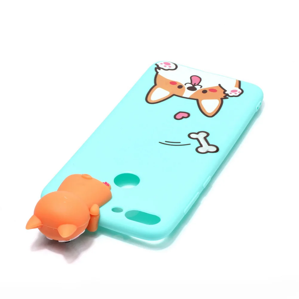 Силиконовый чехол для Apple iPhone X мягкий из ТПУ с 3D рисунком единорога медведя кота