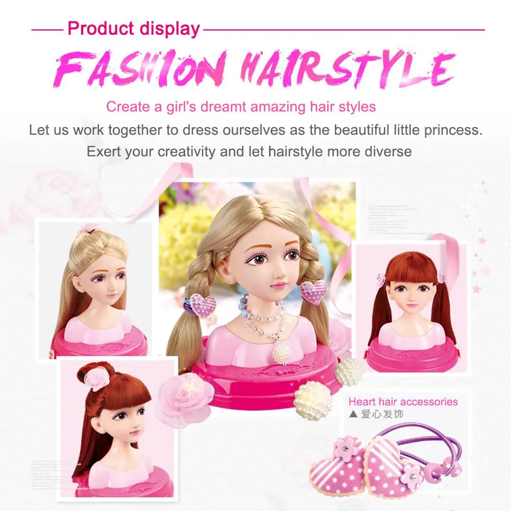 Игровой дом игрушки для детей модный стилист волос Кукла Макияж тиара практика расческа голова галстук Скорпион игровой домик для девочек игрушка подарок