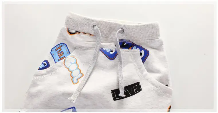 Little Maven/осень г. одежда для маленького мальчика Хлопок Drawstring Штаны детская с принтом букв детские штаны школьные Штаны 10153