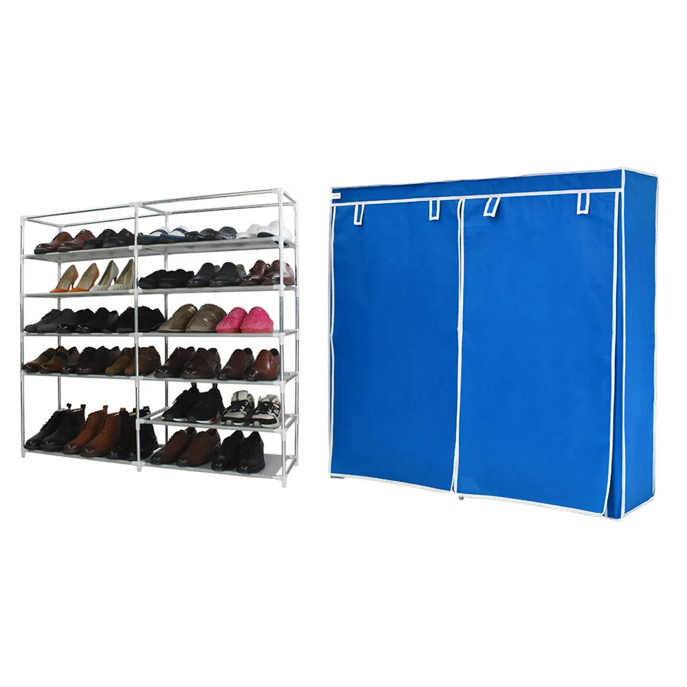 Finether двойной нетканый материал стойка для обуви Полка Для Хранения Обуви