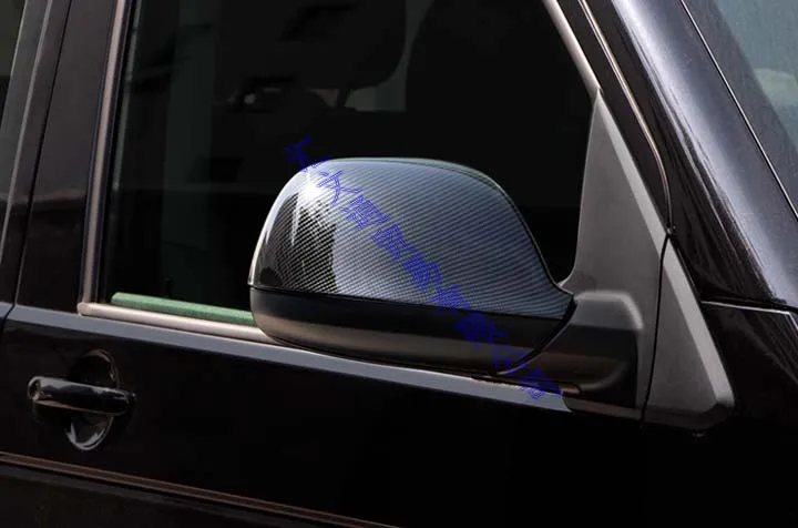 Для VW Volkswagen транспортер(T6) Caravelle углеродного волокна Стиль двери боковые зеркала накладка