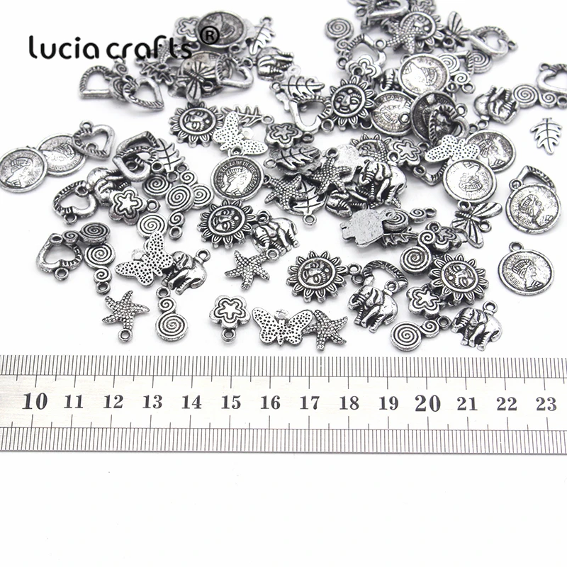 Lucia crafts 10 г/лот 13-20 мм Мульти Стили пластиковый пистолет черный ручной работы висячие ремесла для DIY одежды аксессуар материал G1004