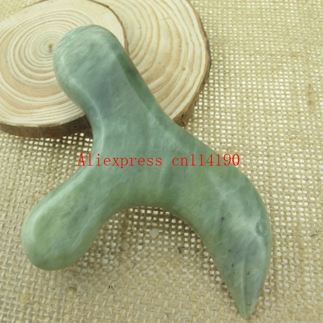 Новый натуральный Нефритовый камень акупунктурная точка искусственный массаж
